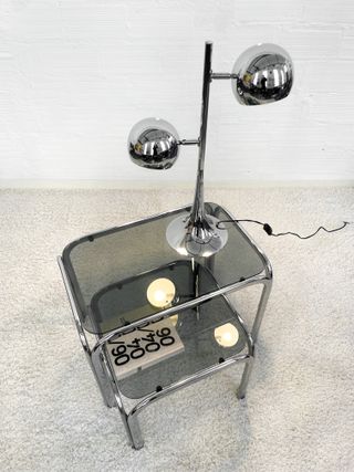 LÁMPARA SOBREMESA EYEBALL. ITALIA 70s