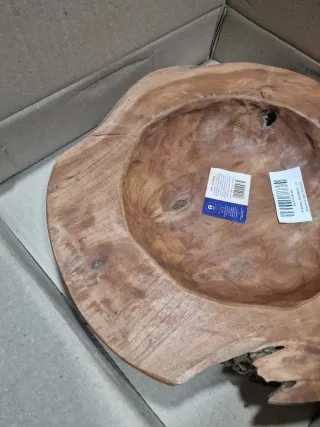 Centro de mesa madera natural