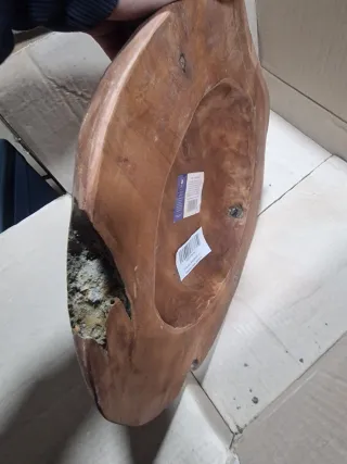 Centro de mesa madera natural