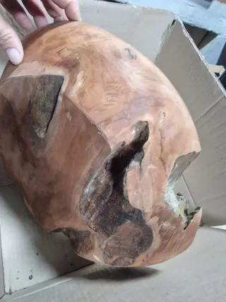 Centro de mesa madera natural