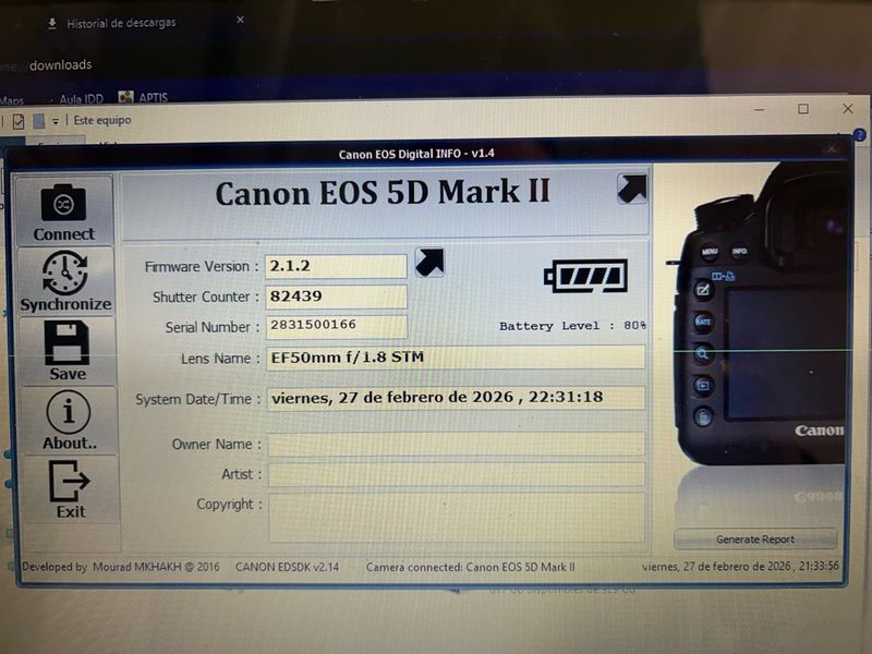 Canon 5D Mark ii + lente 50mm f/1.8 STM afbeelding 9