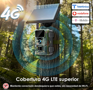 Cámara Fototrampeo Solar 4G LTE