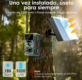Cámara Fototrampeo Solar 4G LTE