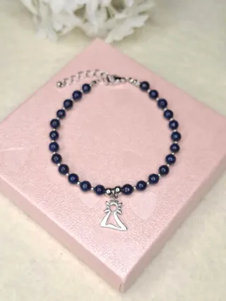 Pulsera Virgen del Pilar Lapislázuli.