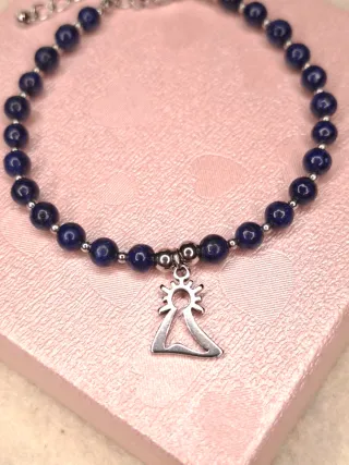 Pulsera Virgen del Pilar Lapislázuli.