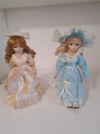 4 Bambole Ceramica Collezionismo