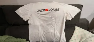 Camiseta Jack & Jones Blanca Talla XXL