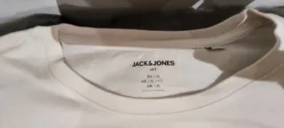 Camiseta Jack & Jones Blanca Talla XXL