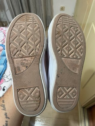 Converse rosas con plataforma poco uso