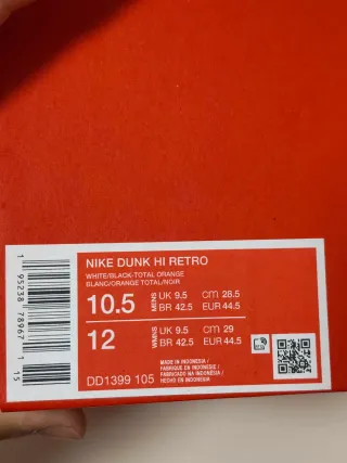 T44,5 Nike Dunk High Pandas