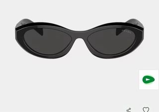 Occhiali da sole Prada ovali neri da donna