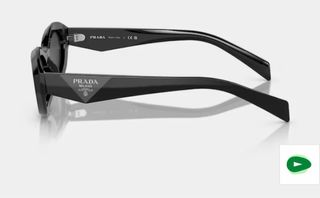 Occhiali da sole Prada ovali neri da donna