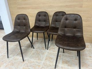 Sillas Comedor/Cocina Terciopelo Blanco