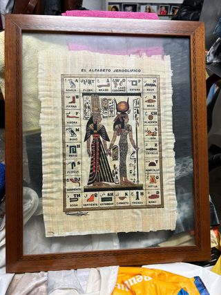Pergamino Egipcio El Alfabeto Jeroglífico