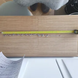 Gargantilla plateada.