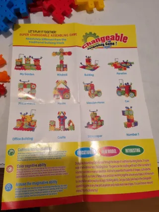 Juego de construcción de engranajes