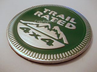 JEEP TRAIL RATED 4x4 Stemma Emblema Adesivo