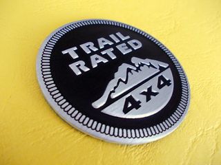 JEEP TRAIL RATED 4x4 Stemma Emblema Adesivo