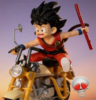 Figura Son Goku PVC Moto, 13cm IMPRESSSSSIONANTE