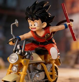 Figura Son Goku PVC Moto, 13cm IMPRESSSSSIONANTE