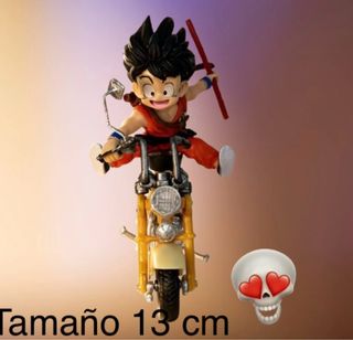 Figura Son Goku PVC Moto, 13cm IMPRESSSSSIONANTE