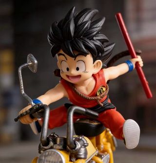 Figura Son Goku PVC Moto, 13cm IMPRESSSSSIONANTE