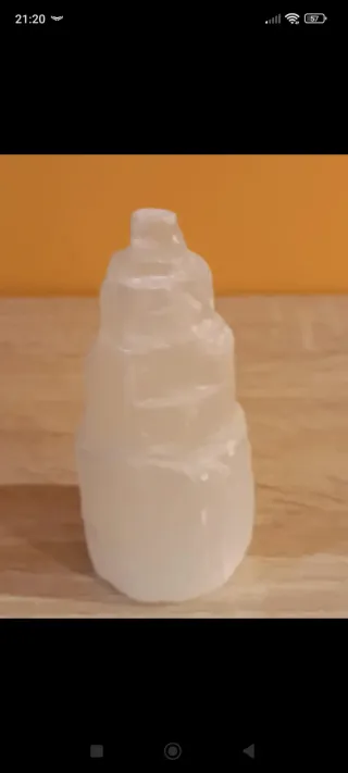 Torre Selenita Blanca Natural