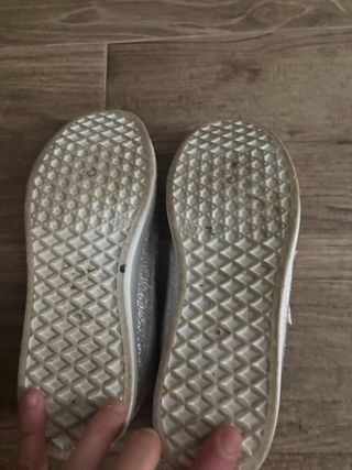 Zapatillas plateadas con estrella