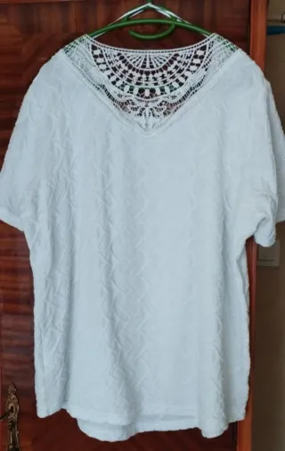 Blusa Canda Premium Blanca Talla XL Nueva