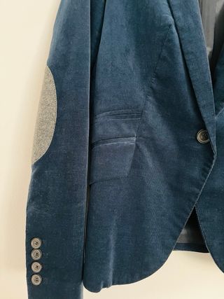 Americana Zara Talla S Azul/Gris