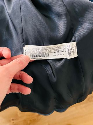 Americana Zara Talla S Azul/Gris