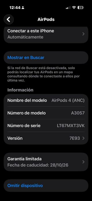 Airpods 4 con cancelación de ruido