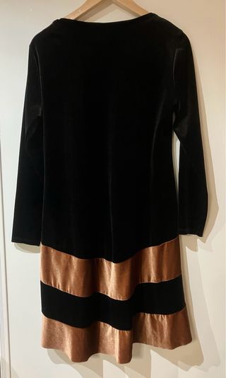 Vestito donna nero e oro