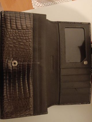 Monedero mujer charol imitación piel