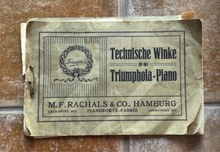 Pianola alemana antigua