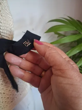 Blusa de punto beige talla única