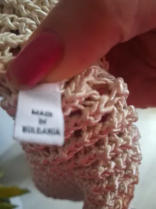 Blusa de punto beige talla única