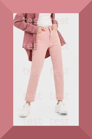 Pantalón vaquero rosa Stradivarius
