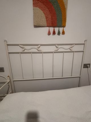 Cabecero Forja Blanco Cama 135cm