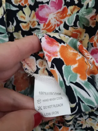 Blusón/Vestido floral sin mangas XL
