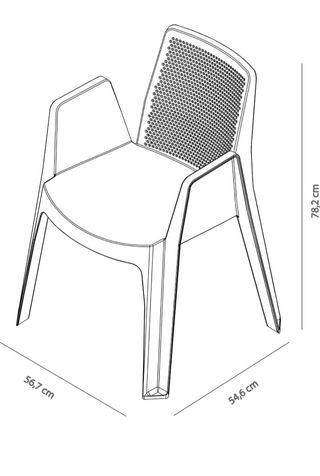 GARBAR Play Set 4 Silla con Brazos Exterior