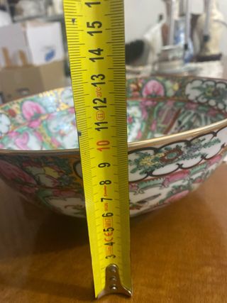 Ensaladera Porcelana Antigua China Macao