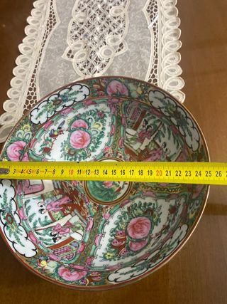 Ensaladera Porcelana Antigua China Macao