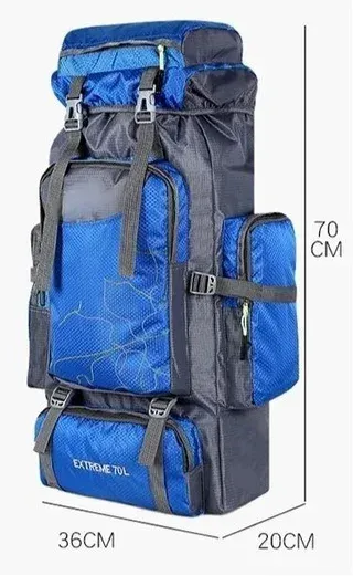 Mochila 70L Impermeable Camping Senderismo