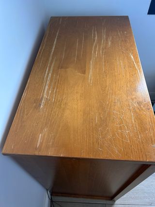 Cómoda cambiador madera