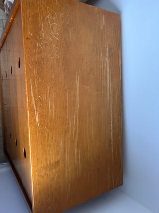 Cómoda cambiador madera