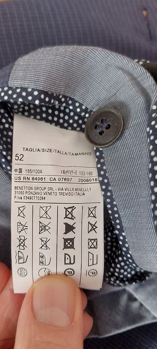 Giacca uomo blu/grigia