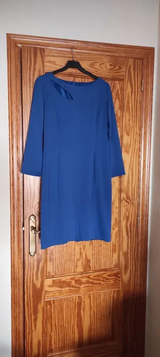 Vestido azul Klein fiesta