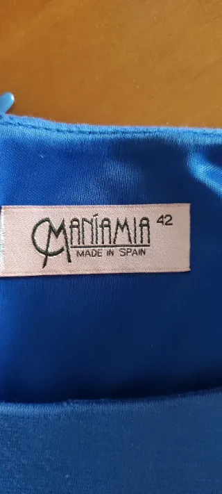 Vestido azul Klein fiesta