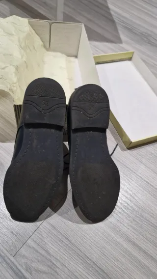 Zapatos piel 35 Tizzas color azul marino 1 uso